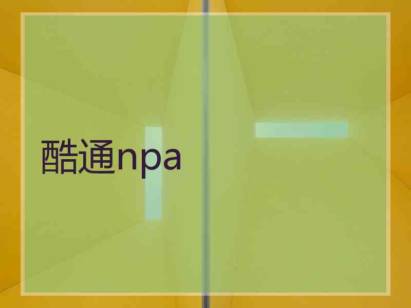 酷通npa