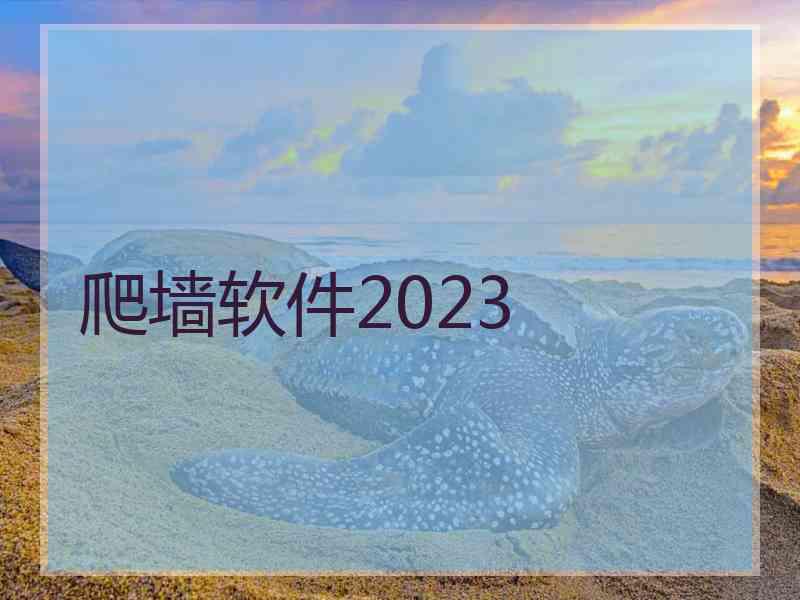 爬墙软件2023