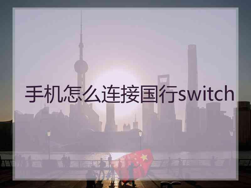 手机怎么连接国行switch