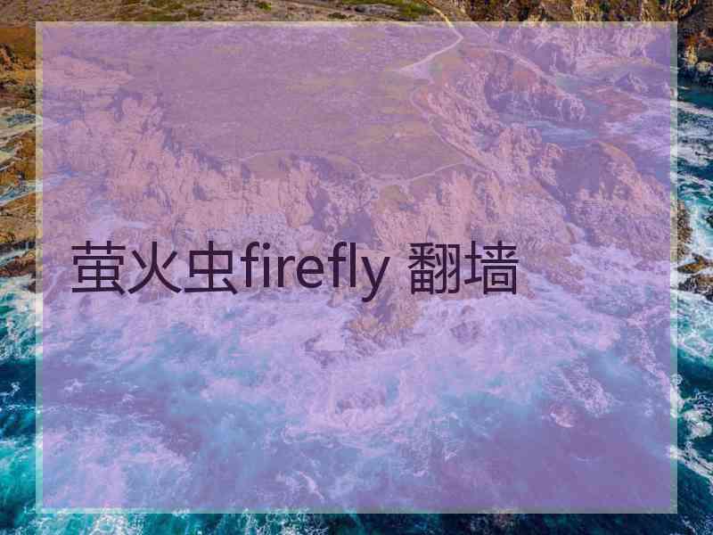 萤火虫firefly 翻墙