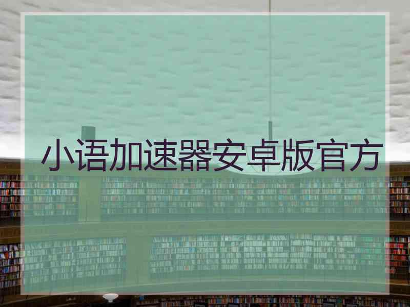 小语加速器安卓版官方