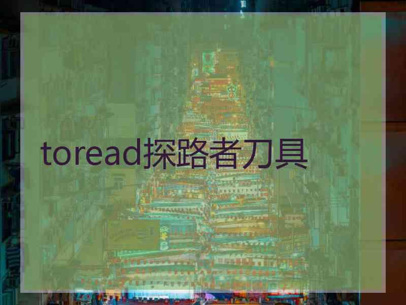 toread探路者刀具