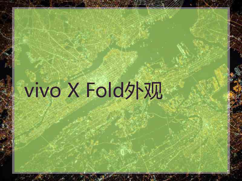 vivo X Fold外观