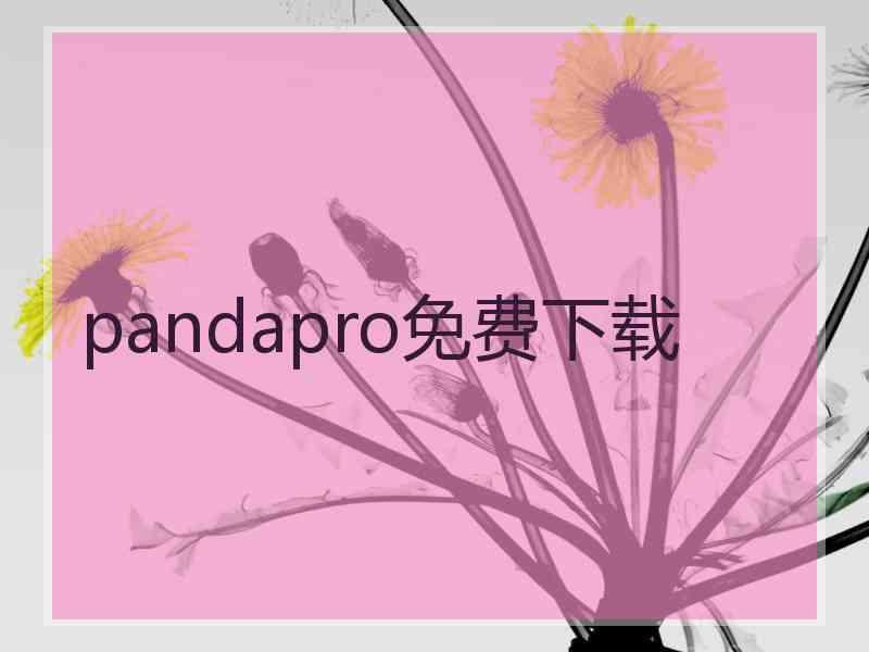 pandapro免费下载