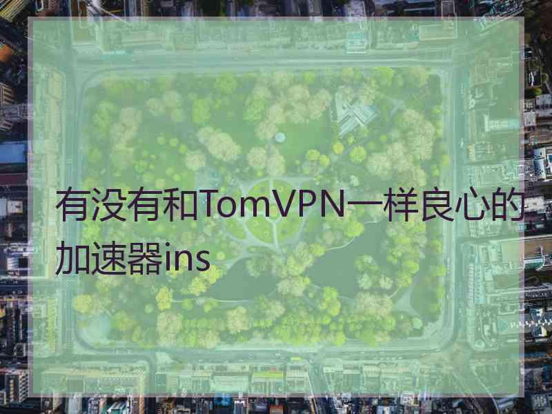 有没有和TomVPN一样良心的加速器ins