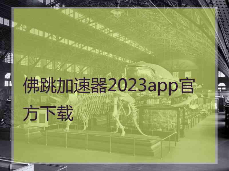 佛跳加速器2023app官方下载