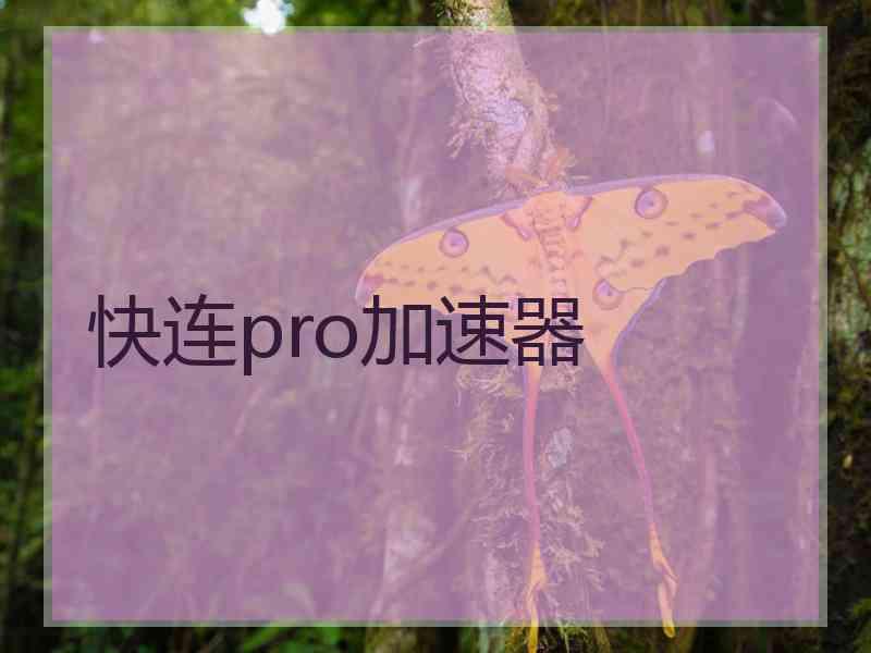 快连pro加速器