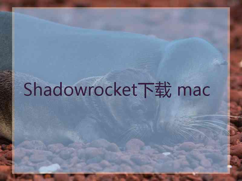 Shadowrocket下载 mac