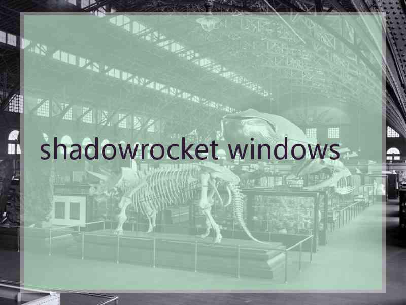 shadowrocket windows