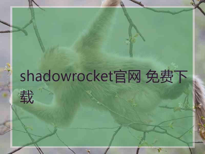 shadowrocket官网 免费下载