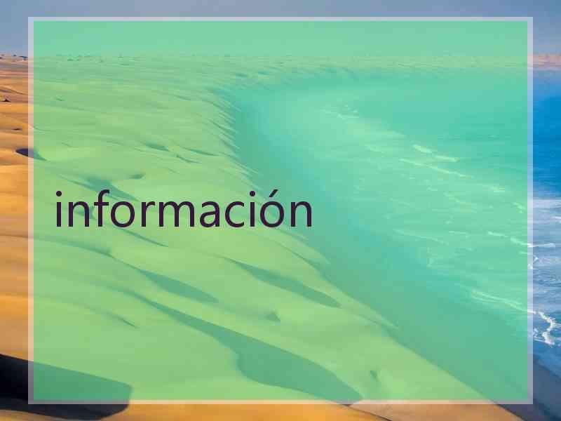 información