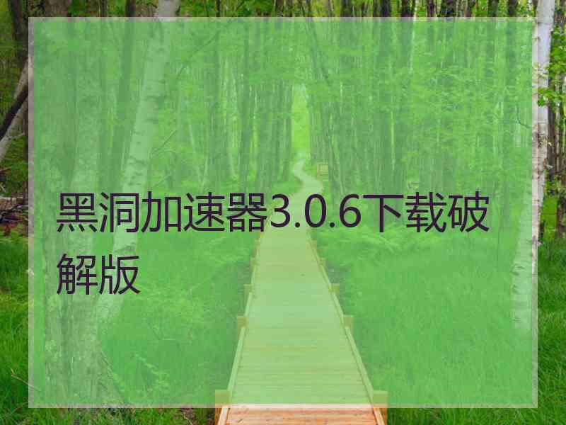 黑洞加速器3.0.6下载破解版