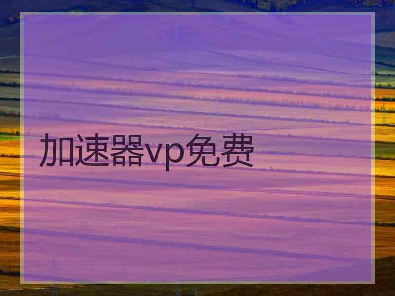 加速器vp免费