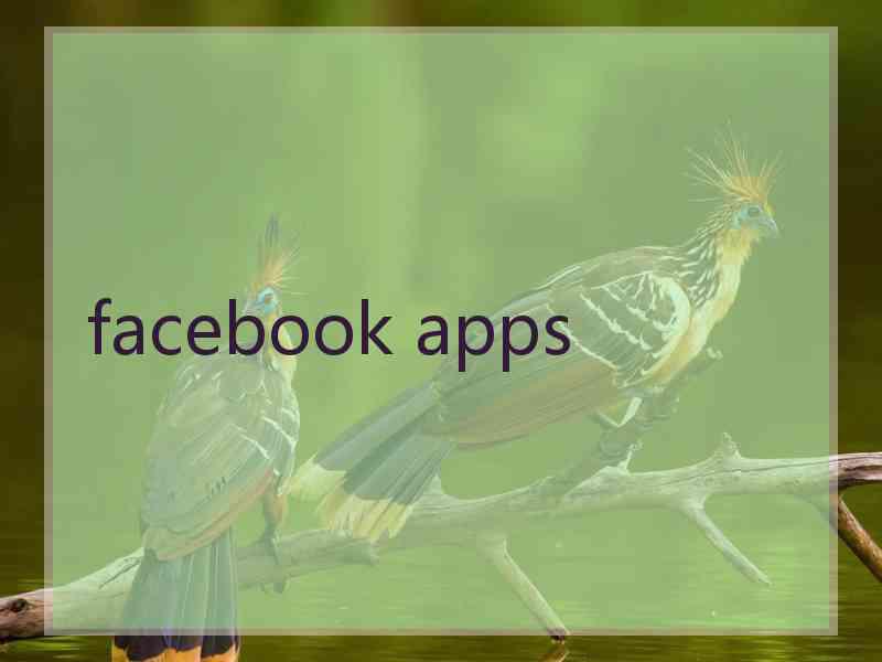 facebook apps