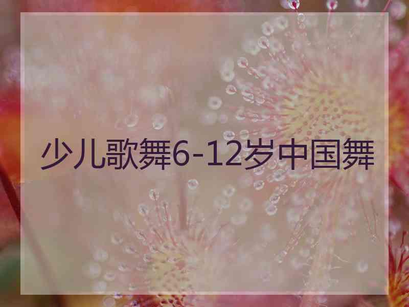 少儿歌舞6-12岁中国舞