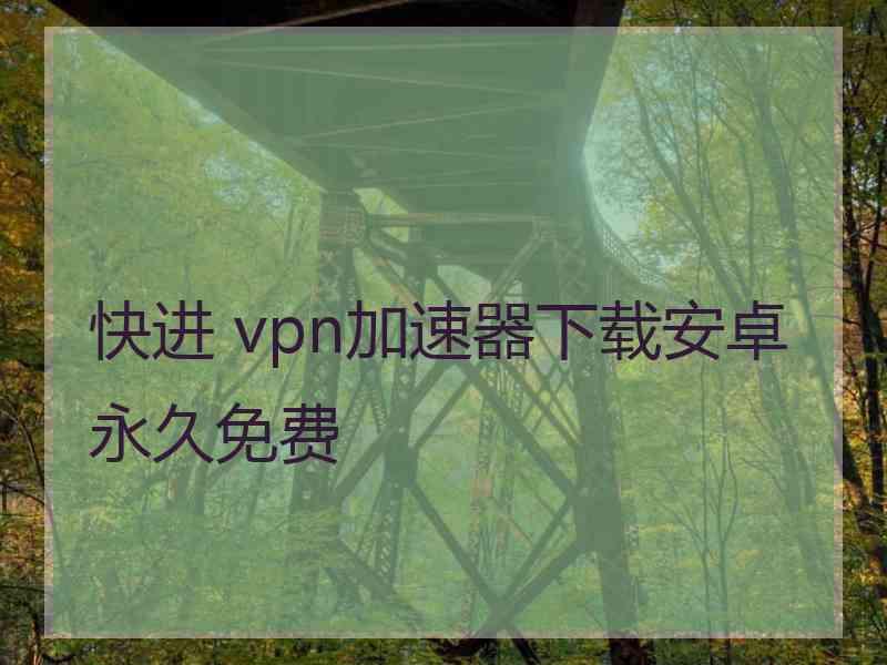 快进 vpn加速器下载安卓永久免费