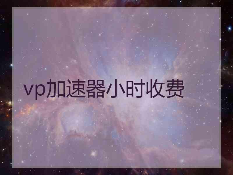 vp加速器小时收费